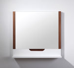 Mirror Regia 36-inch Walnut/Matte White