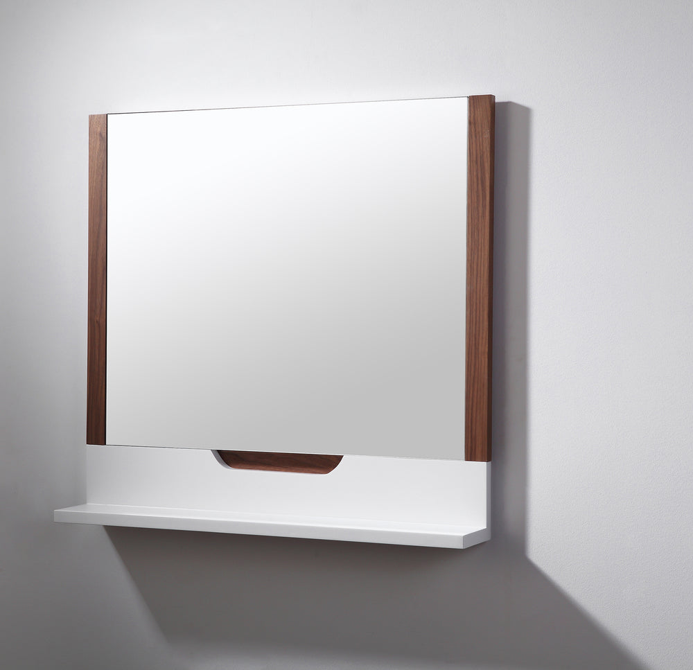 Mirror Regia 36-inch Walnut/Matte White