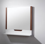 Mirror Regia 36-inch Walnut/Matte White