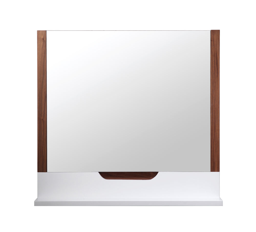 Mirror Regia 36-inch Walnut/Matte White