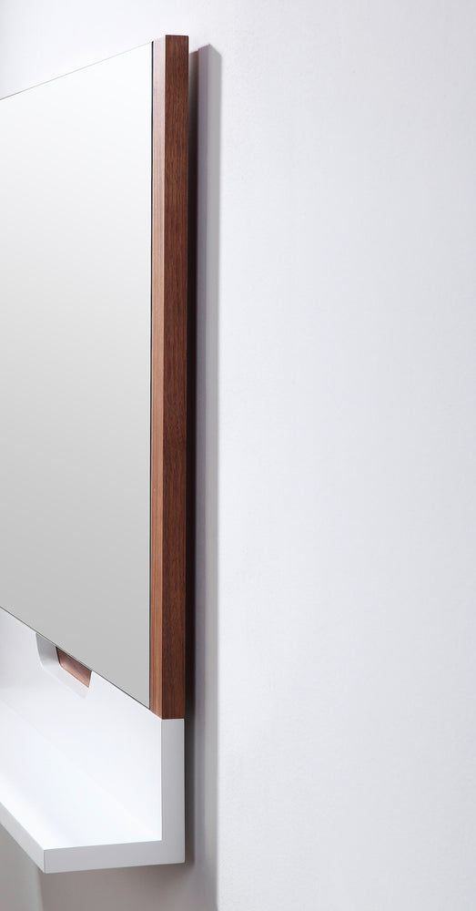 Mirror Regia 55-inch Walnut/Matte White