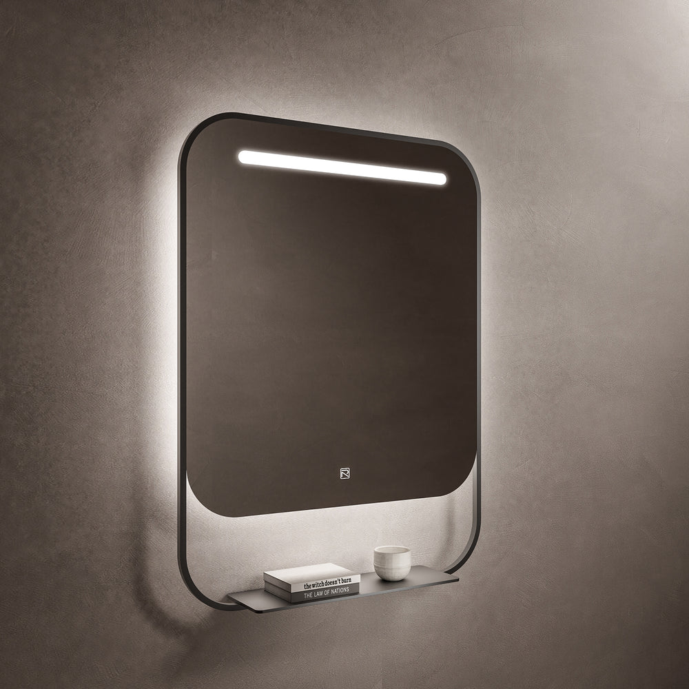 Mirror VAN 30-inch Matte Black (with LED Lighting)