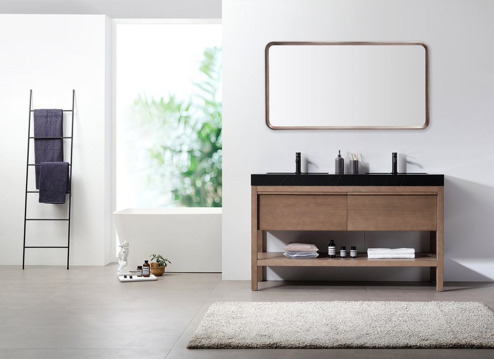 Mirror Vela 55-inch Chestnut Oak