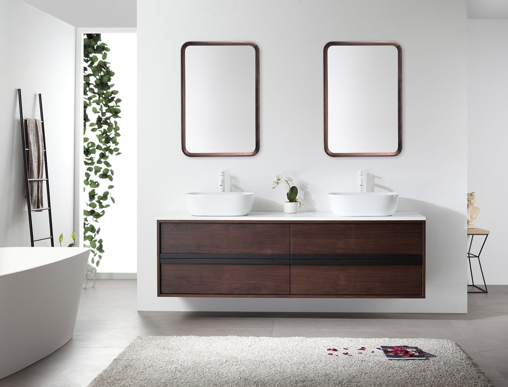 Mirror Vela 24-inch Dark Walnut