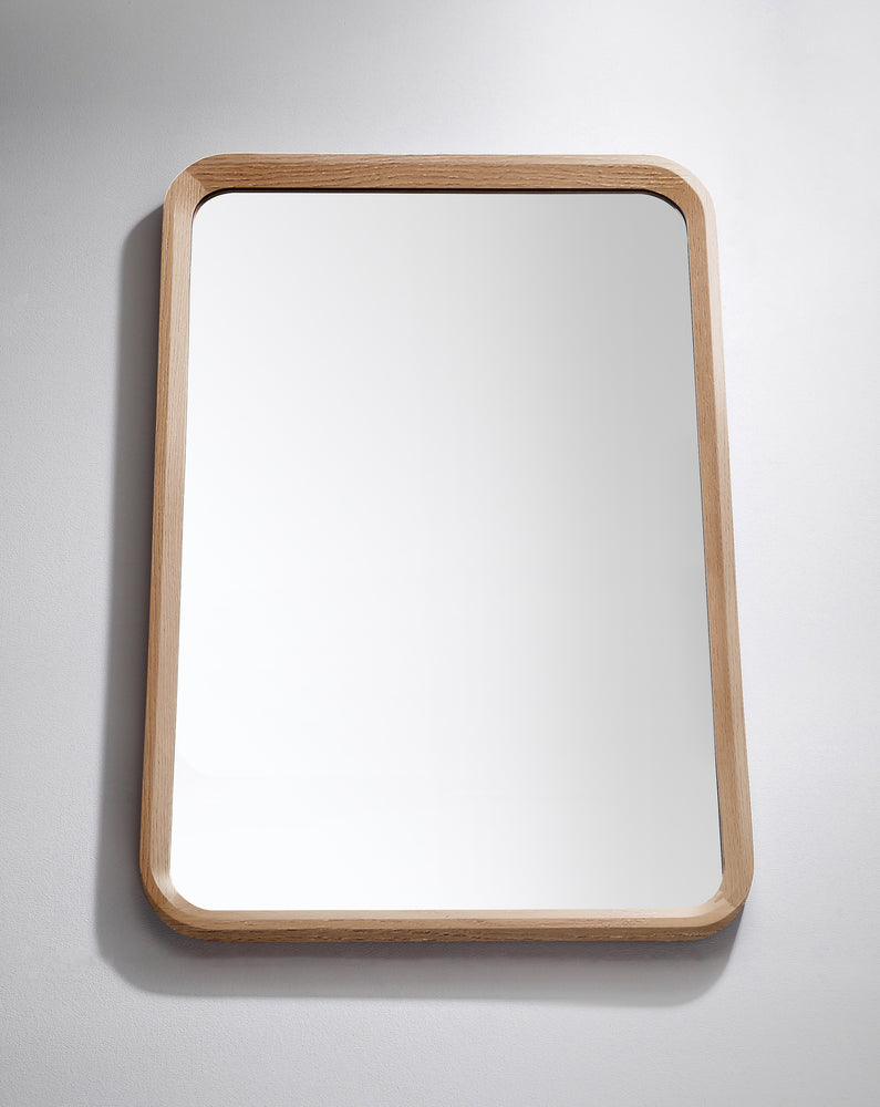Mirror Vela 24-inch Whitewash Oak