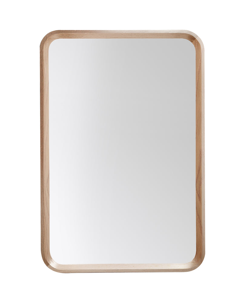 Mirror Vela 24-inch Whitewash Oak