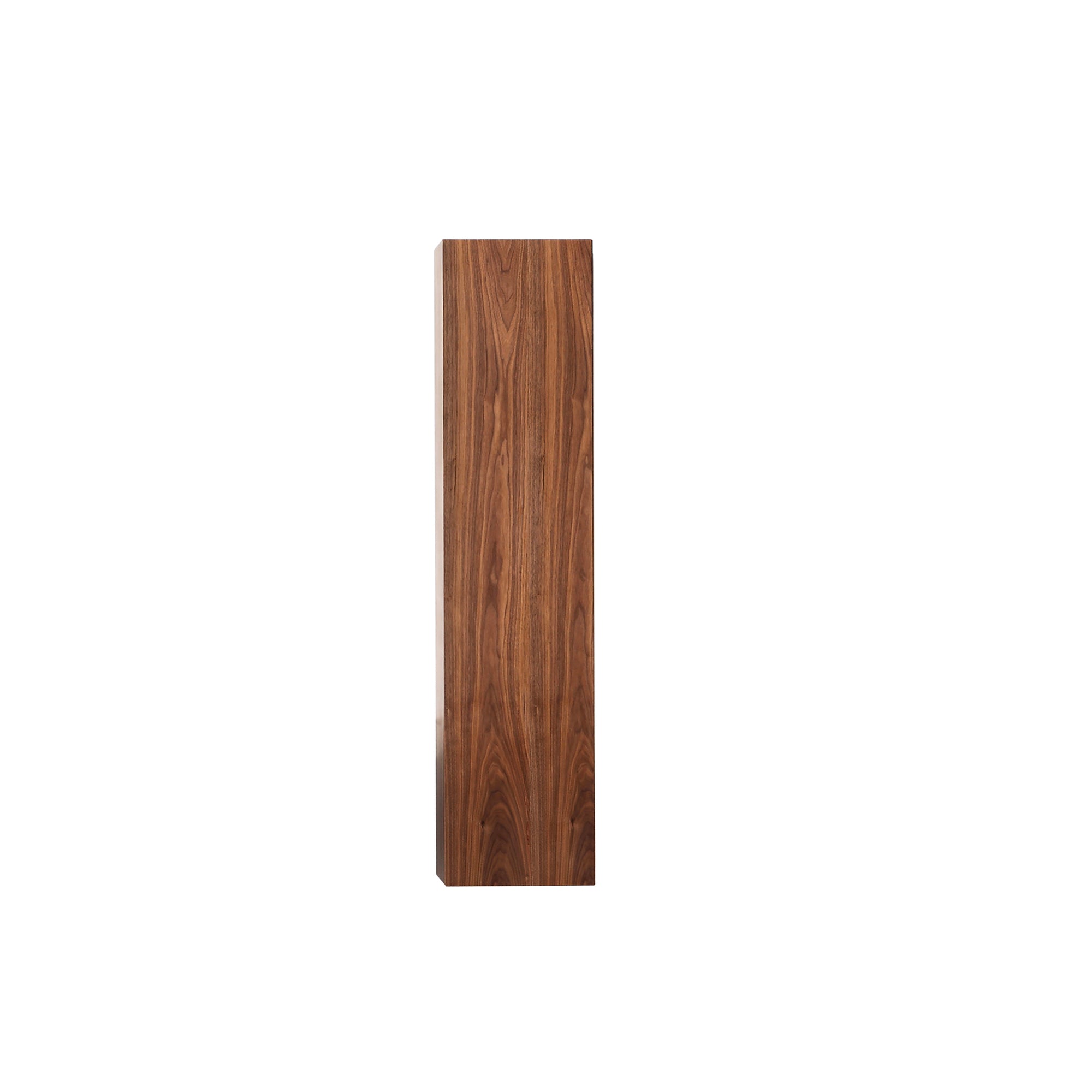 Luce 13 Dark Walnut/Glass Wall Mount Modern Bathroom Side Cabinet