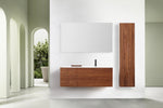 FIGURE 13" WALNUT WALL MOUNT MODERN BATHROOM SIDE CABINET