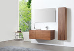 FIGURE 13" WALNUT WALL MOUNT MODERN BATHROOM SIDE CABINET