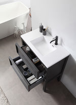 ANNECY 24” CHARCOAL OAK FREESTANDING MODERN BATHROOM VANITY