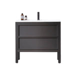 ANNECY 36”  CHARCOAL OAK FREESTANDING MODERN BATHROOM VANITY