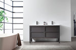 ANNECY 55” CHARCOAL OAK FREESTANDING MODERN BATHROOM VANITY