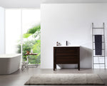 ANNECY 36”  DARK WALNUT FREESTANDING MODERN BATHROOM VANITY