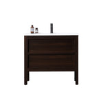 ANNECY 36”  DARK WALNUT FREESTANDING MODERN BATHROOM VANITY