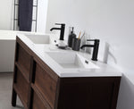 ANNECY 55” DARK WALNUT FREESTANDING MODERN BATHROOM VANITY