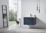 BARCELONA 30” DARK BLUE WALL MOUNT MODERN BATHROOM VANITY