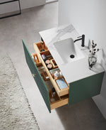 BARCELONA 42” FOREST GREEN WALL MOUNT MODERN BATHROOM VANITY