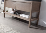 BIBURY 60” CHESTNUT OAK FREESTANDING MODERN BATHROOM VANITY