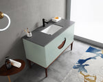 BURANO 48” ALOE GREEN FREESTANDING MODERN BATHROOM VANITY