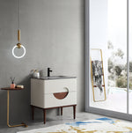 BURANO 30” BEIGE FREESTANDING MODERN BATHROOM VANITY