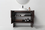 CELLE 36” DARK WALNUT FREESTANDING MODERN BATHROOM VANITY