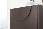 CELLE 36” DARK WALNUT FREESTANDING MODERN BATHROOM VANITY