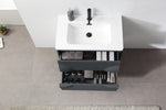 COLMAR 30” DARK GRAY WALL MOUNT MODERN BATHROOM VANITY