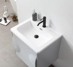 COLMAR 24” LIGHT GRAY WALL MOUNT MODERN BATHROOM VANITY