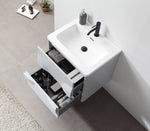 COLMAR 24” LIGHT GRAY WALL MOUNT MODERN BATHROOM VANITY