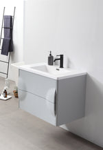 COLMAR 30” LIGHT GRAY WALL MOUNT MODERN BATHROOM VANITY