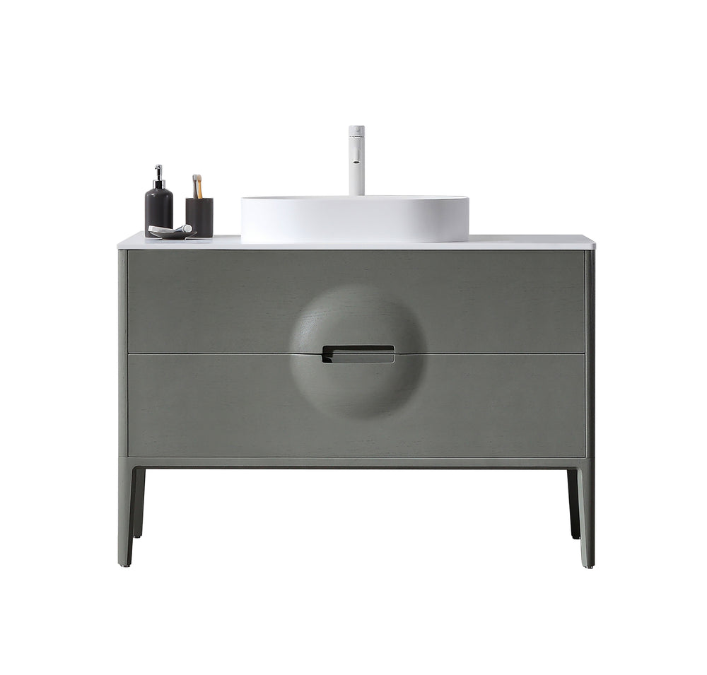 COLMAR  48” OLIVE GREEN FREESTANDING MODERN BATHROOM VANITY