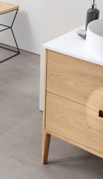 COLMAR 36”  WHITEWASH OAK FREESTANDING MODERN BATHROOM VANITY