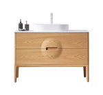 COLMAR 48”  WHITEWASH OAK FREESTANDING MODERN BATHROOM VANITY