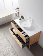 COLMAR 48”  WHITEWASH OAK FREESTANDING MODERN BATHROOM VANITY