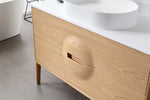 COLMAR 48”  WHITEWASH OAK FREESTANDING MODERN BATHROOM VANITY