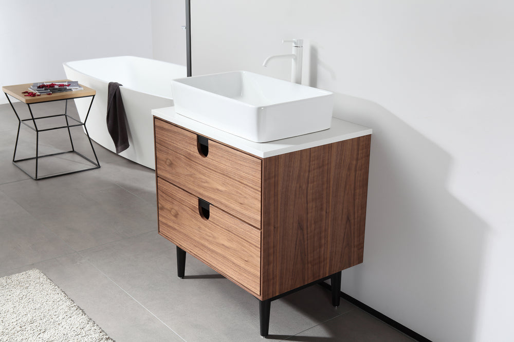 Kartonrepublic Portree Mid-Century Freestanding Bathroom Vanity