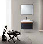 RONDA 30” DARK BLUE WALL MOUNT MODERN BATHROOM VANITY