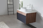 RONDA 30” DARK BLUE WALL MOUNT MODERN BATHROOM VANITY