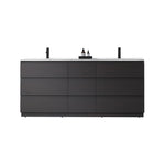 ROTHENBURG 72”  CHARCOAL FREESTANDING MODERN BATHROOM VANITY