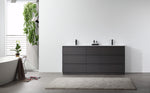 ROTHENBURG 72”  CHARCOAL FREESTANDING MODERN BATHROOM VANITY