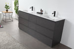 ROTHENBURG 72”  CHARCOAL FREESTANDING MODERN BATHROOM VANITY