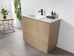 ROTHENBURG 42” GOLDEN OAK FREESTANDING MODERN BATHROOM VANITY