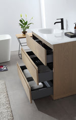 ROTHENBURG 42” GOLDEN OAK FREESTANDING MODERN BATHROOM VANITY