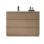 ROTHENBURG 42” GOLDEN OAK FREESTANDING MODERN BATHROOM VANITY