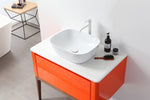 SEBASTIAN 36” RED AMBER DUAL MOUNT MODERN BATHROOM VANITY