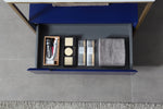 TEXEL 30” NAVY BLUE/GOLD INDUSTRIAL STYLE FREESTANDING BATHROOM VANITY