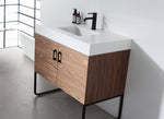 VEEMON 36” WALNUT DUAL MOUNT MODERN BATHROOM VANITY